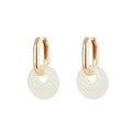 The Natural Jade Serenity Hoops